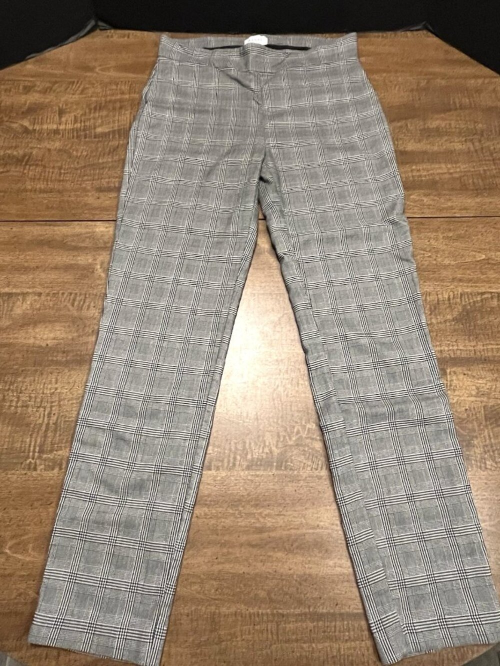 Kenar Plaid Flat Front Pants Women's 6 Office Business Academia Professional